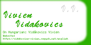vivien vidakovics business card